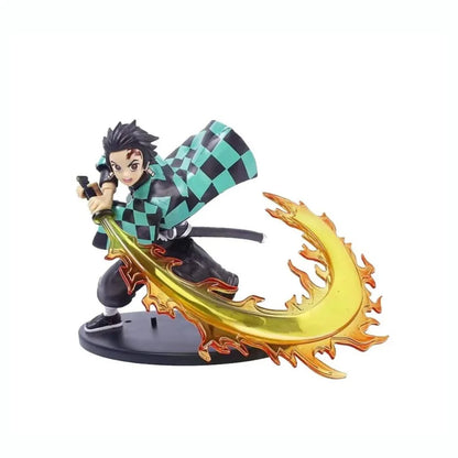Demon Slayer Tanjiro Kamado Hinokami Kagura Flame Slash Collectible Figure