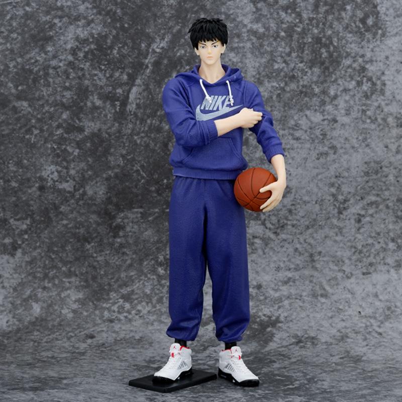 Slam Dunk Kaede Rukawa Purple Hoodie Figure