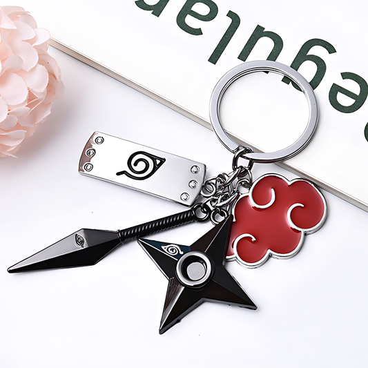 Naruto Akatsuki & Itachi Uchiha Multi-Charm Keychain
