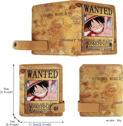 One Piece Monkey D. Luffy Wanted Poster Wallet