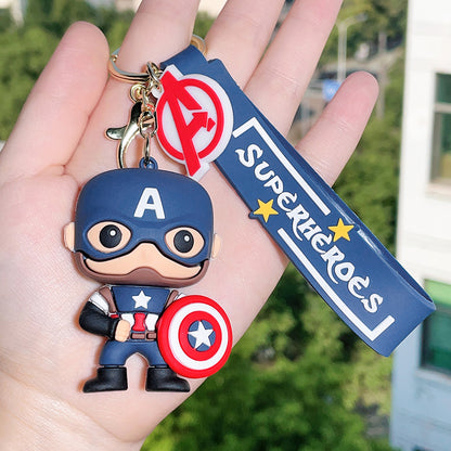 Marvel Captain America Chibi 3D Figure Keychain