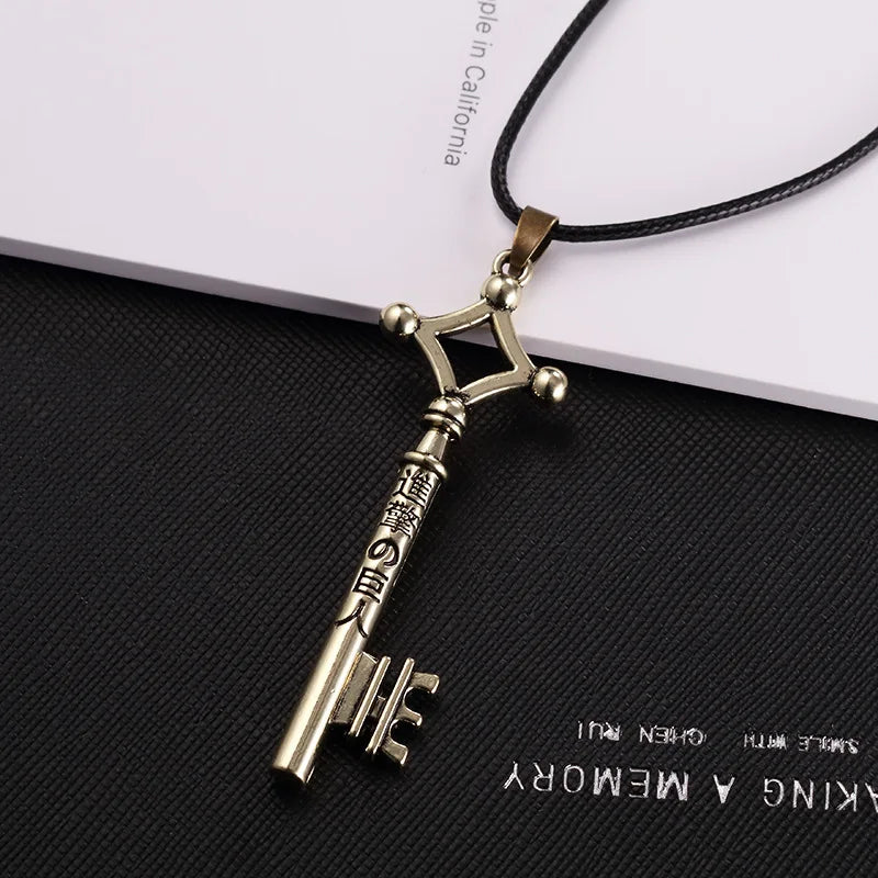 Attack on Titan Basement Key Necklace in bronze finish, anime merchandise in Pakistan