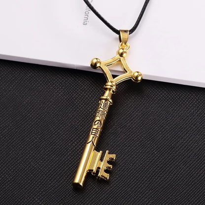Attack on Titan Eren Basement Key Necklace in gold, perfect anime accessory in Pakistan