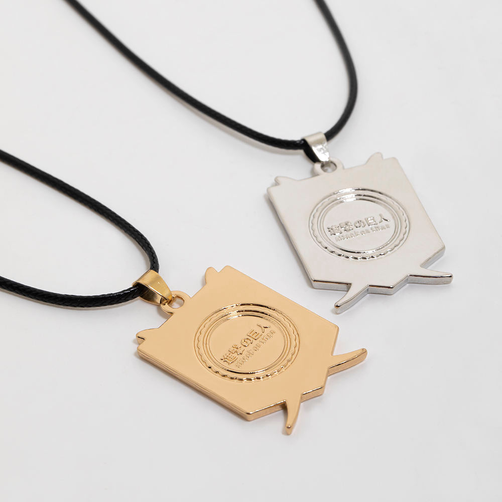 Attack on Titan Wings of Freedom Rope Necklace with black rope chain, anime accessory in Pakistan