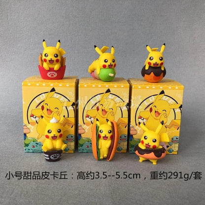 Pokémon Pikachu Dessert & Food 6-Piece Mini Figure Set
