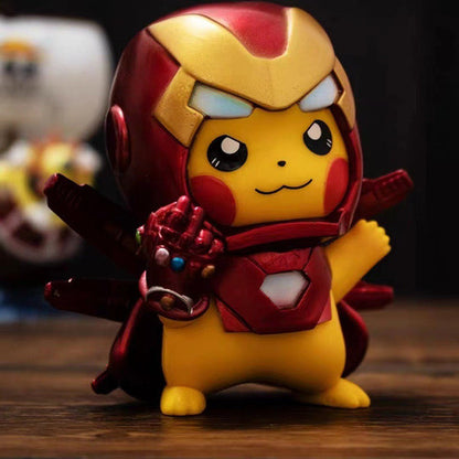 Pokémon Iron Man Pikachu Cosplay Figure