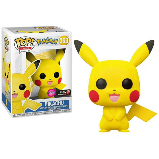 Pokémon Pikachu Flocked Funko Pop! Figure