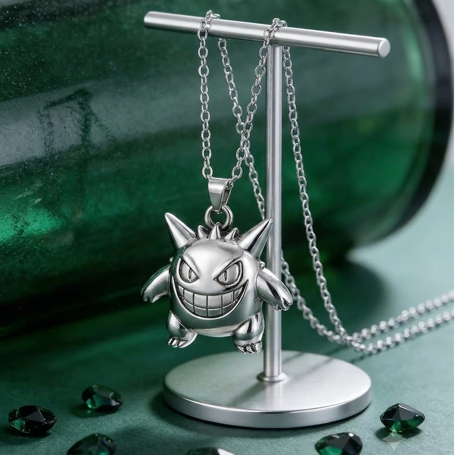 Pokémon Gengar Sterling Silver Pendant Necklace