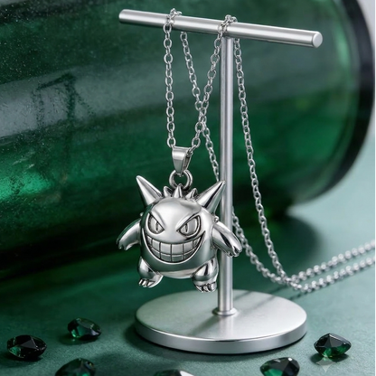 Pokémon Gengar Sterling Silver Pendant Necklace