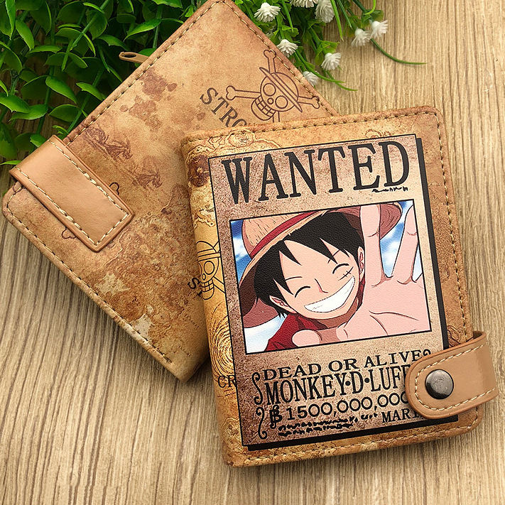 One Piece Monkey D. Luffy Wanted Poster Wallet