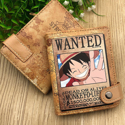 One Piece Monkey D. Luffy Wanted Poster Wallet
