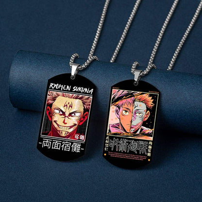 Jujutsu Kaisen Ryomen Sukuna Dog Tag Necklace