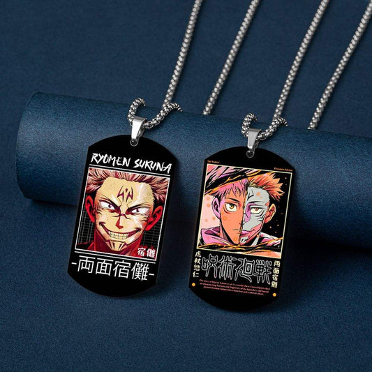 Jujutsu Kaisen Ryomen Sukuna Dog Tag Necklace