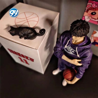 Slam Dunk Kaede Rukawa Purple Hoodie Figure