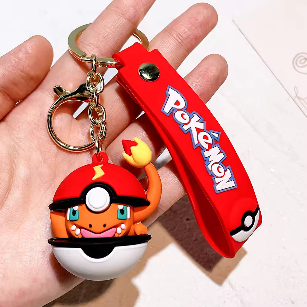 Pokémon Charmander Poké Ball Chibi 3D Figure Keychain