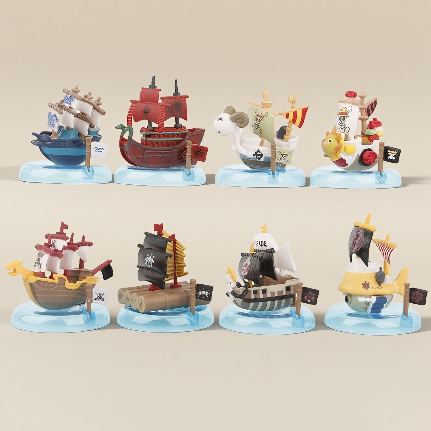 One Piece Pirate Ships Mini Figure Blind Box Set