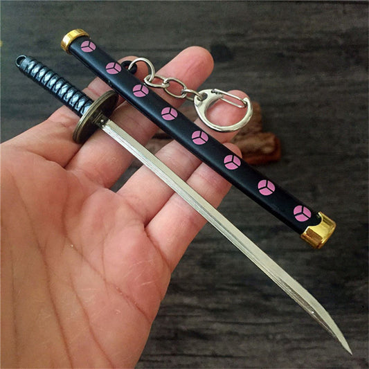 One Piece Roronoa Zoro Shusui Black Katana Keychain