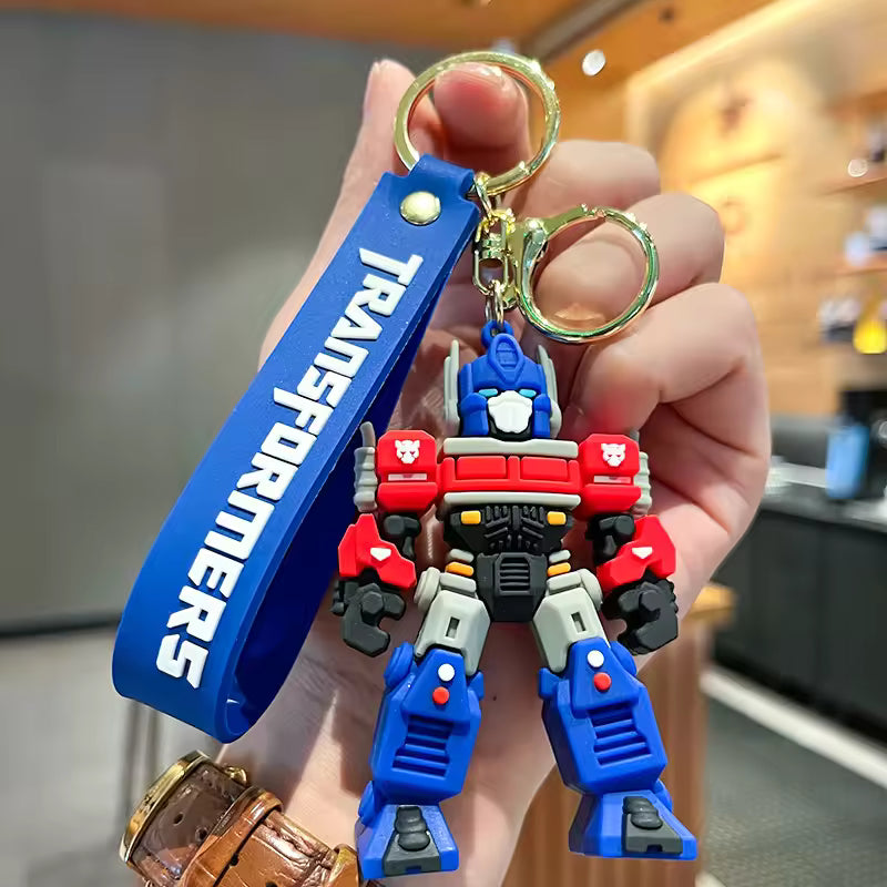 Transformers Optimus Prime & Bumblebee Chibi 3D Figure Keychain
