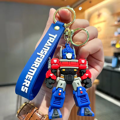 Transformers Optimus Prime & Bumblebee Chibi 3D Figure Keychain