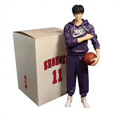 Slam Dunk Kaede Rukawa Purple Hoodie Figure