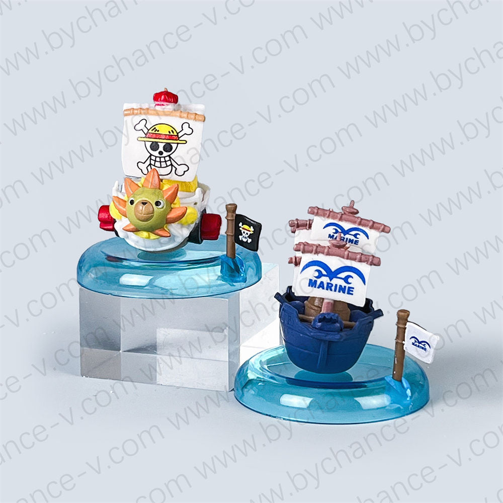 One Piece Pirate Ships Mini Figure Blind Box Set