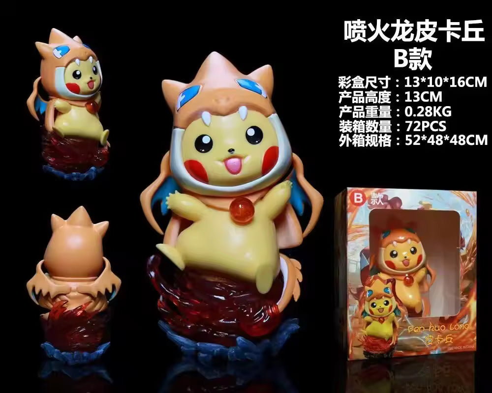 Pokémon Pikachu Charizard Cosplay Figure