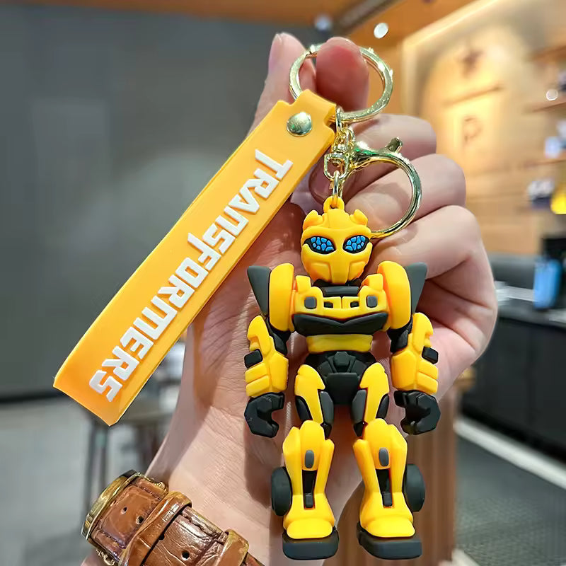 Transformers Optimus Prime & Bumblebee Chibi 3D Figure Keychain