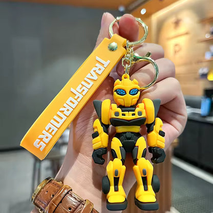 Transformers Optimus Prime & Bumblebee Chibi 3D Figure Keychain