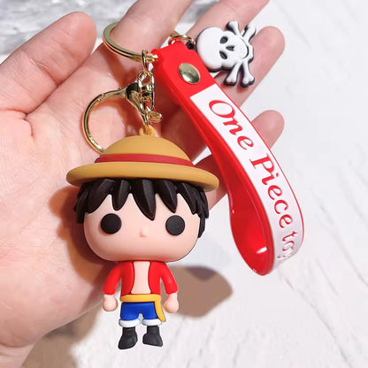 One Piece Monkey D. Luffy Chibi 3D Figure Keychain