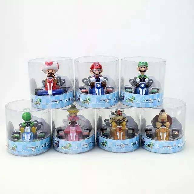 Super Mario Kart 4Pcs Pull-Back Racer Set