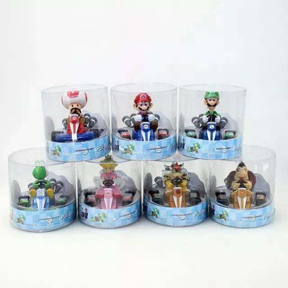 Super Mario Kart 4Pcs Pull-Back Racer Set