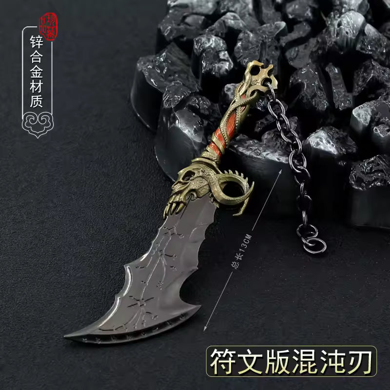 God of War Blade of Chaos Miniature Metal Weapon Keychain