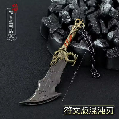 God of War Blade of Chaos Miniature Metal Weapon Keychain