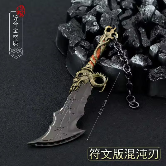 God of War Blade of Chaos Miniature Metal Weapon Keychain