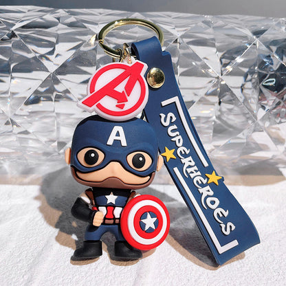 Marvel Captain America Chibi 3D Figure Keychain