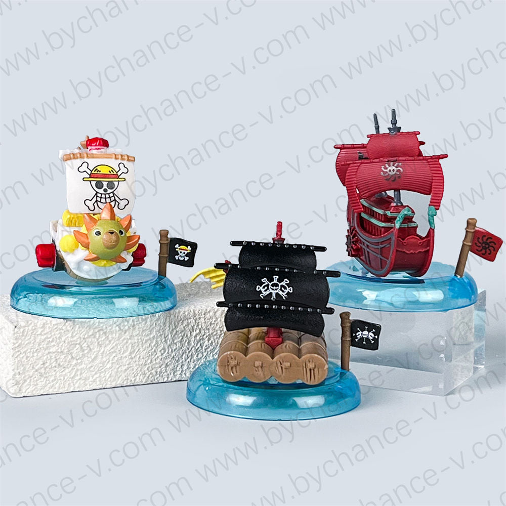 One Piece Pirate Ships Mini Figure Blind Box Set