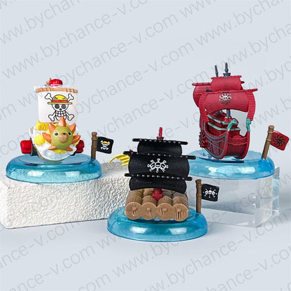 One Piece Pirate Ships Mini Figure Blind Box Set