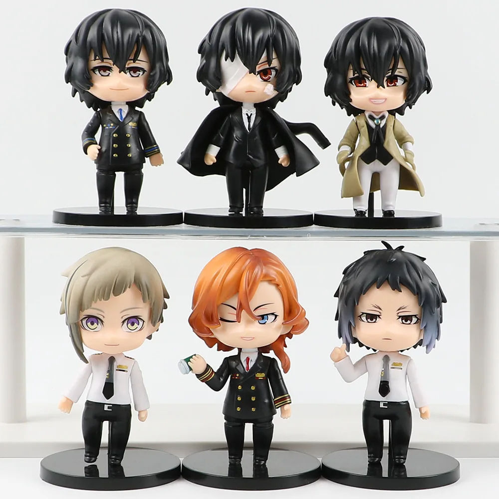 Bungo Stray Dogs 6Pcs Chibi Mini Figure Set