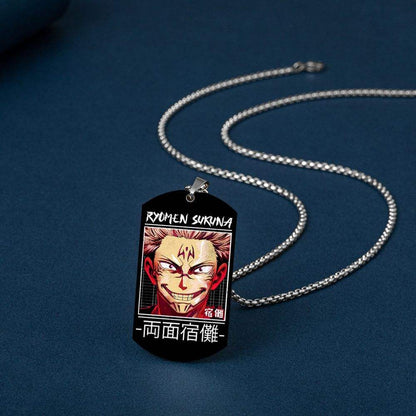 Jujutsu Kaisen Ryomen Sukuna Dog Tag Necklace