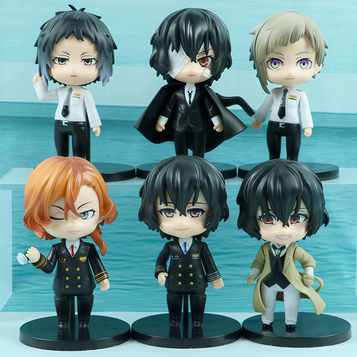 Bungo Stray Dogs 6Pcs Chibi Mini Figure Set
