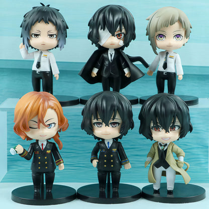 Bungo Stray Dogs 6Pcs Chibi Mini Figure Set