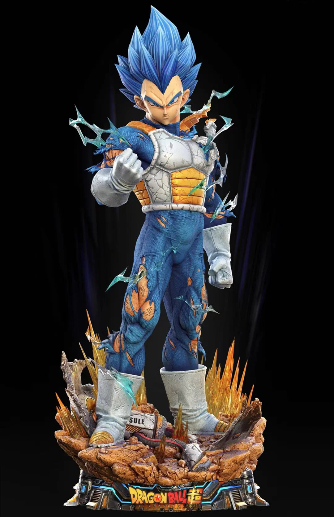 Dragon Ball Super Vegeta Battle Damaged Interchangeable Head Figure