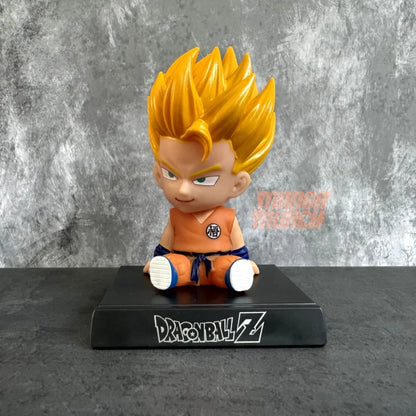 Dragon Ball Z Super Saiyan Son Goku Sitting Car Dashboard Figure