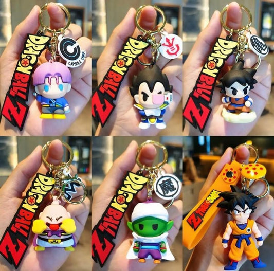 Dragon Ball Z Z-Fighters Chibi 3D Keychain Set