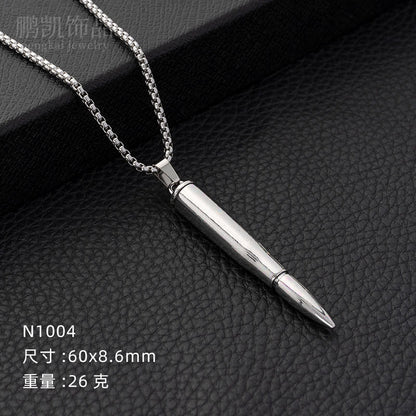 CrossFire Silver Bullet Pendant Necklace