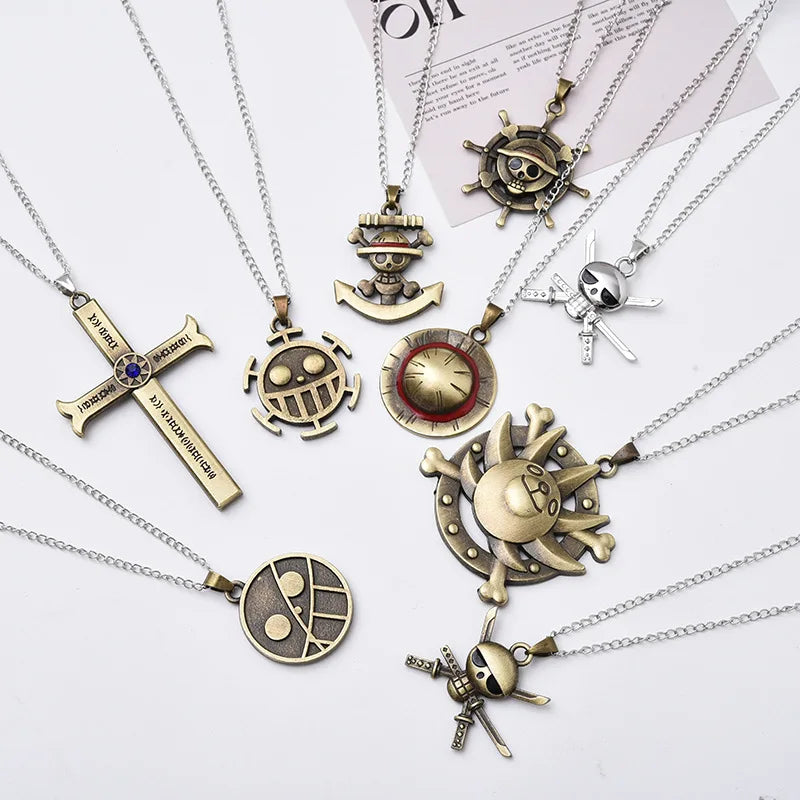 One Piece Bunch Of Anime Necklaces