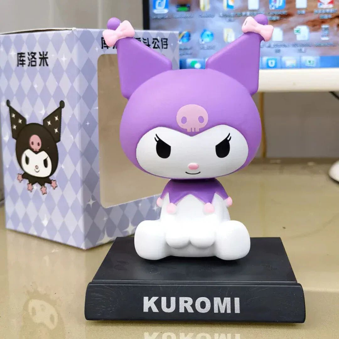Sanrio Kuromi Pink Sitting Car Dashboard Figure