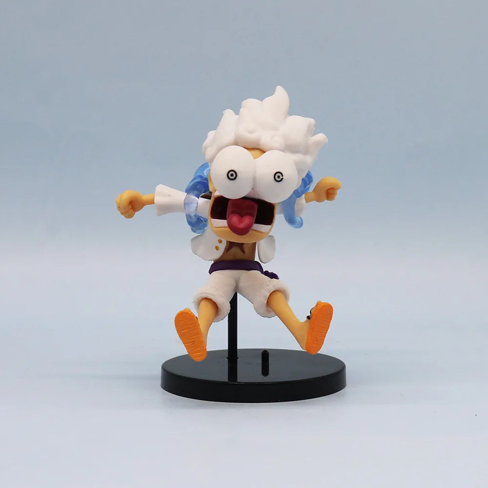 One Piece Gear 5 Nika Luffy 6-Piece Chibi Figure Set