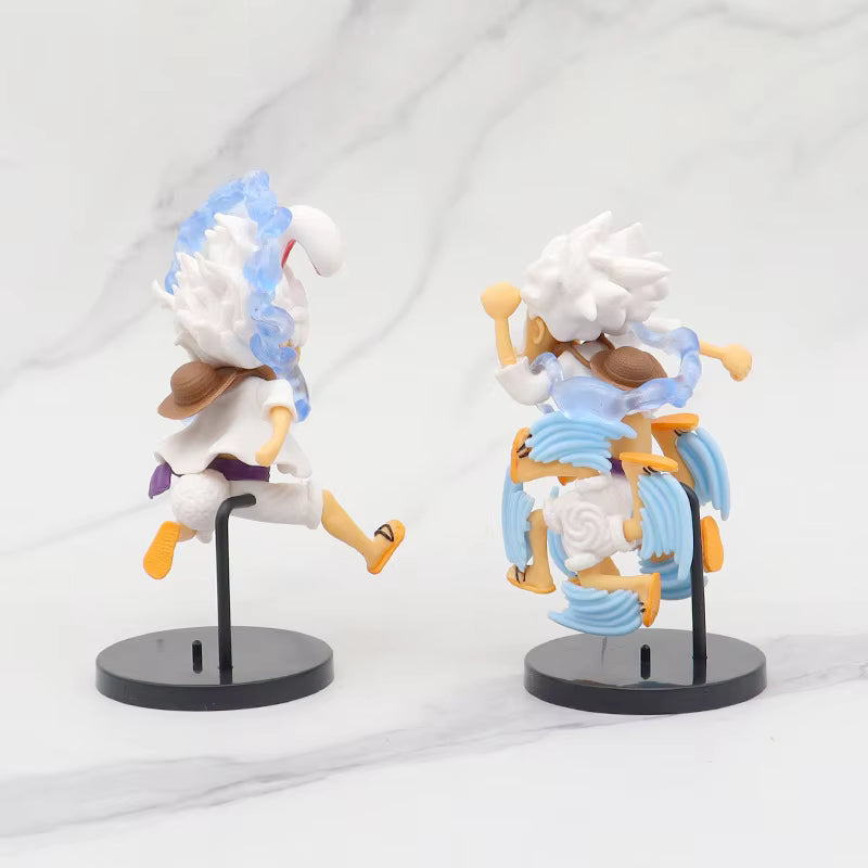 One Piece Gear 5 Nika Luffy 6-Piece Chibi Figure Set