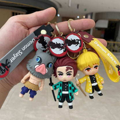 Demon Slayer Core Four Chibi 3D Keychain